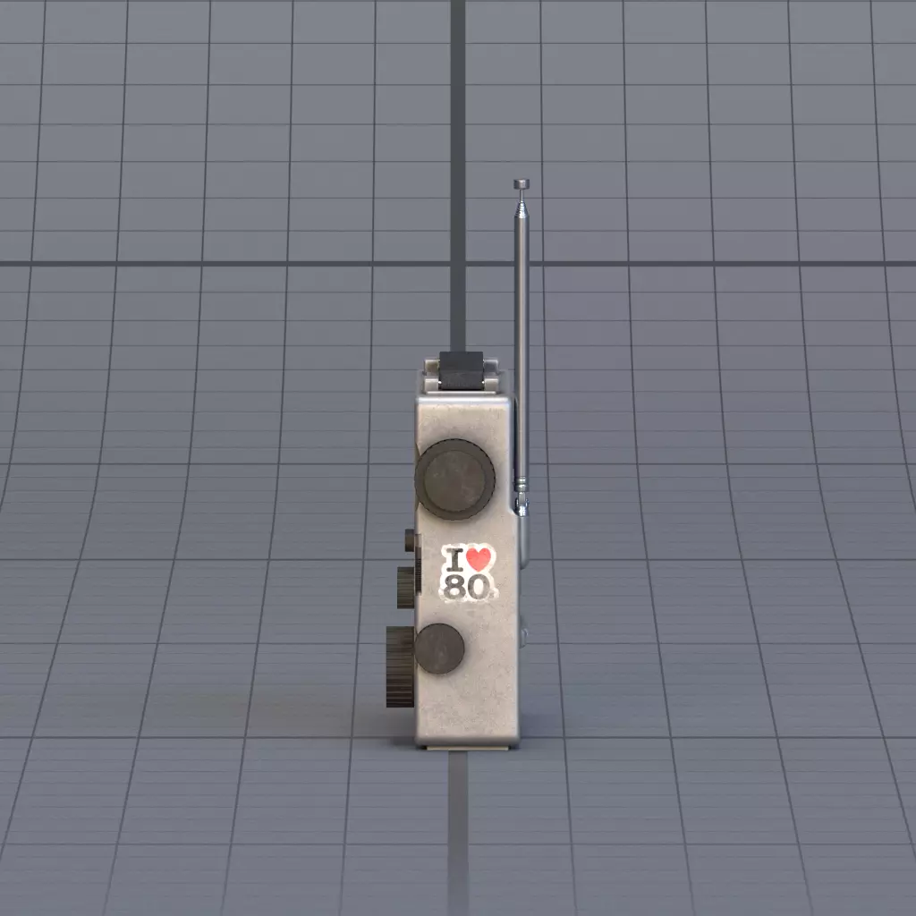 Radio 3D model_7