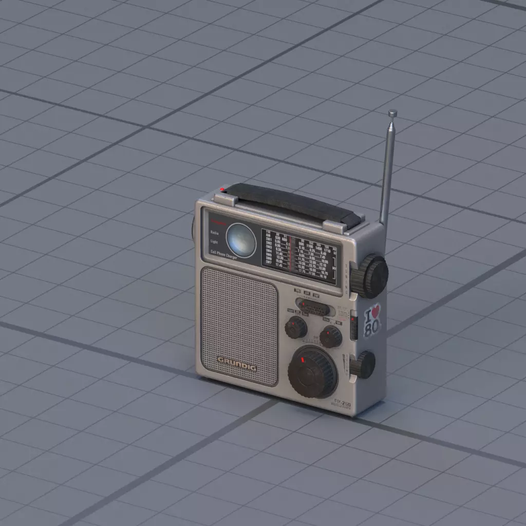 Radio 3D model_0