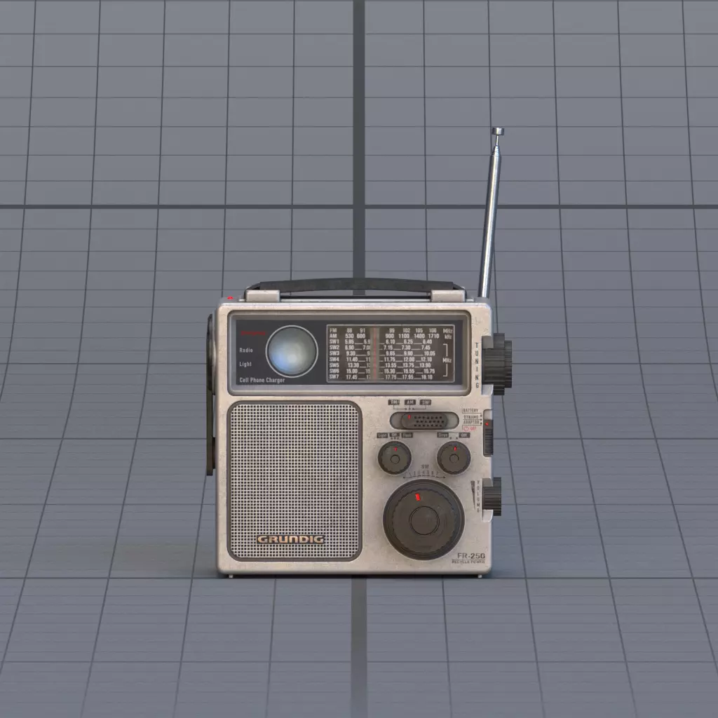 Radio 3D model_1