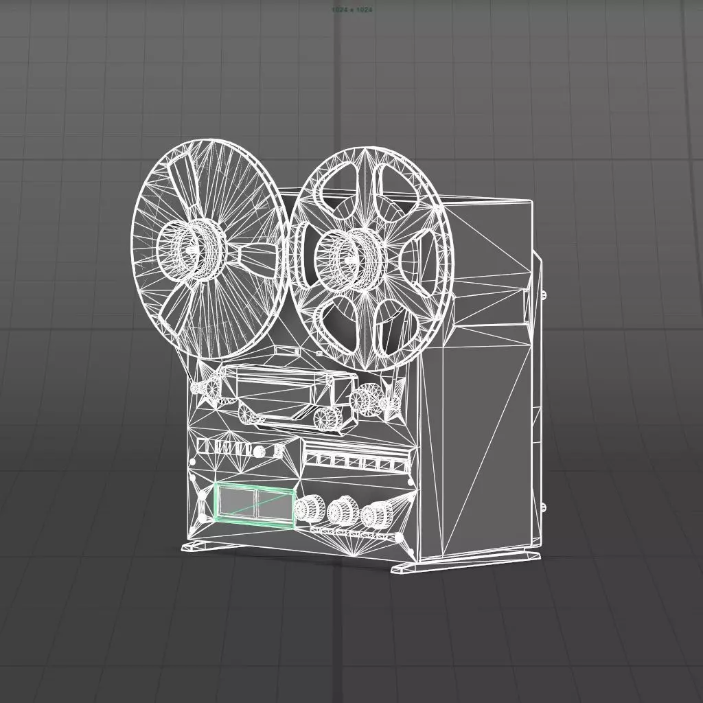 projector 3D model_17
