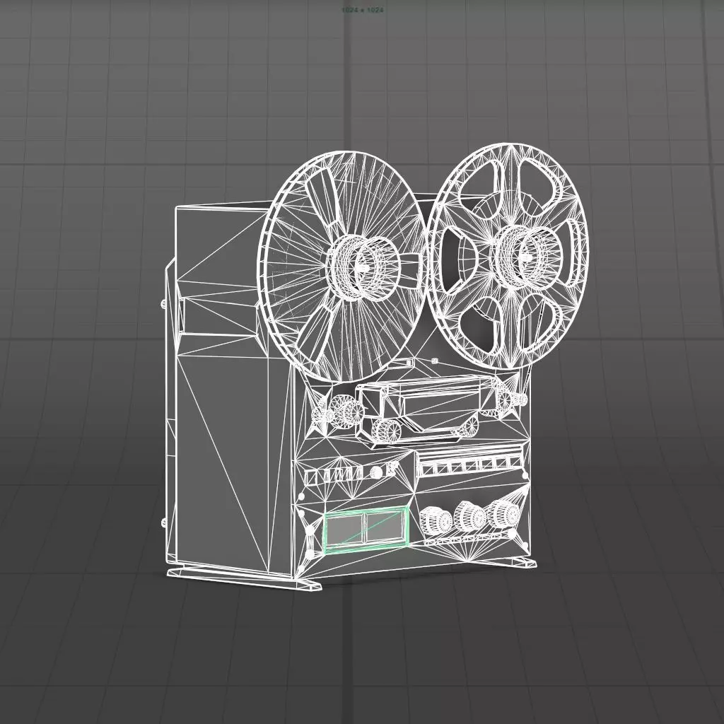 projector 3D model_11