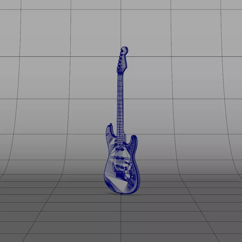 Guitar Bass 3D model_17