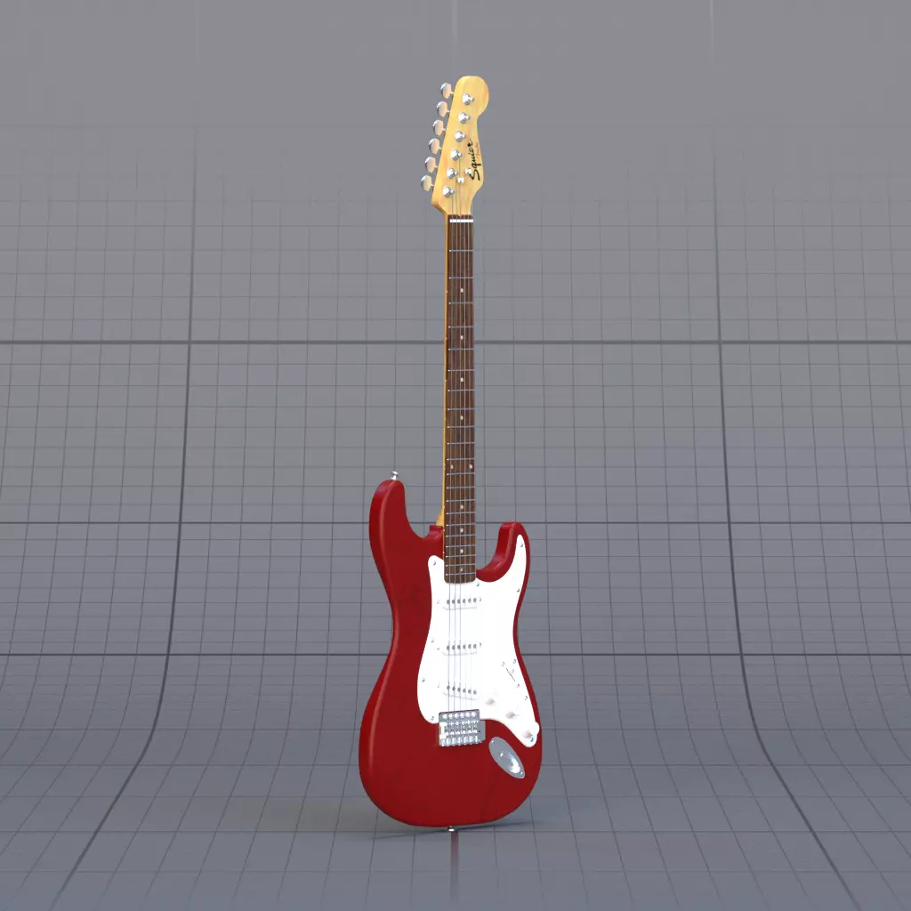 Guitar Bass 3D model_2
