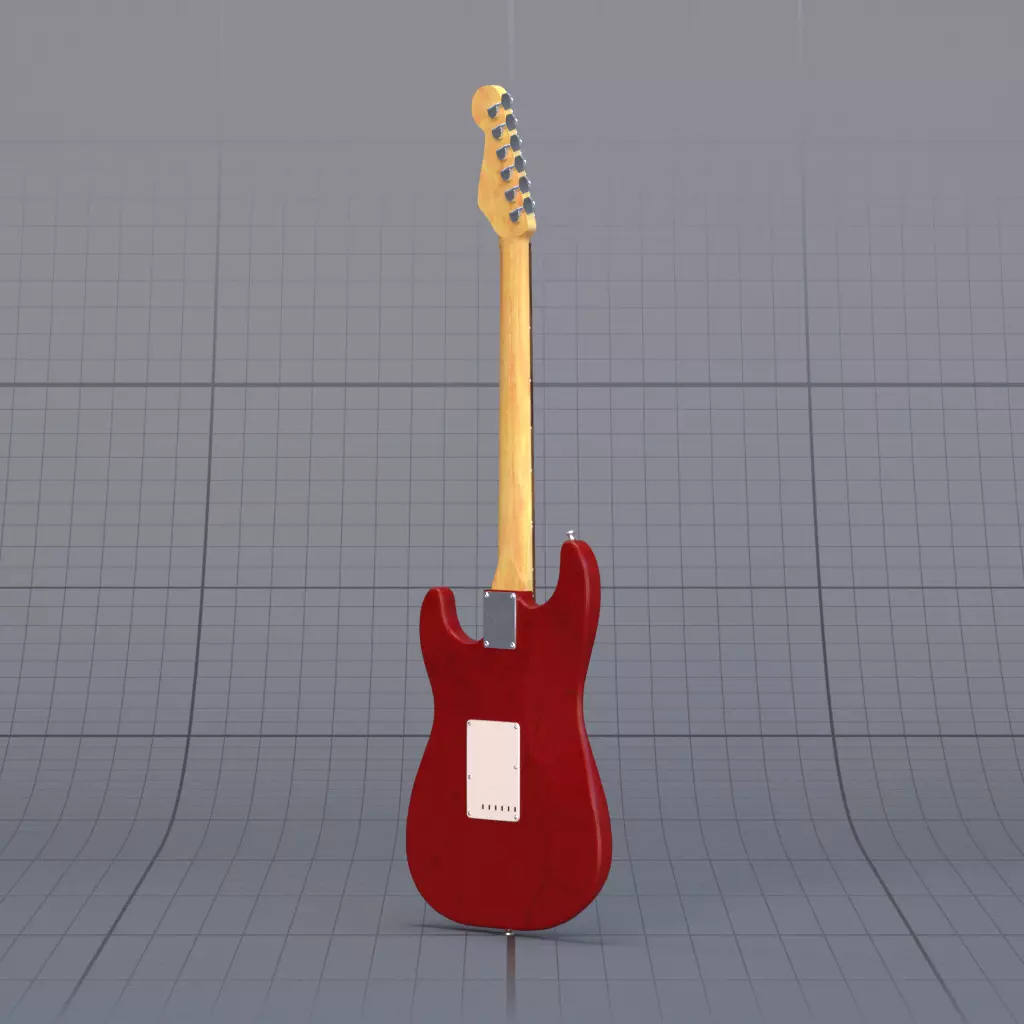 Guitar Bass 3D model_4