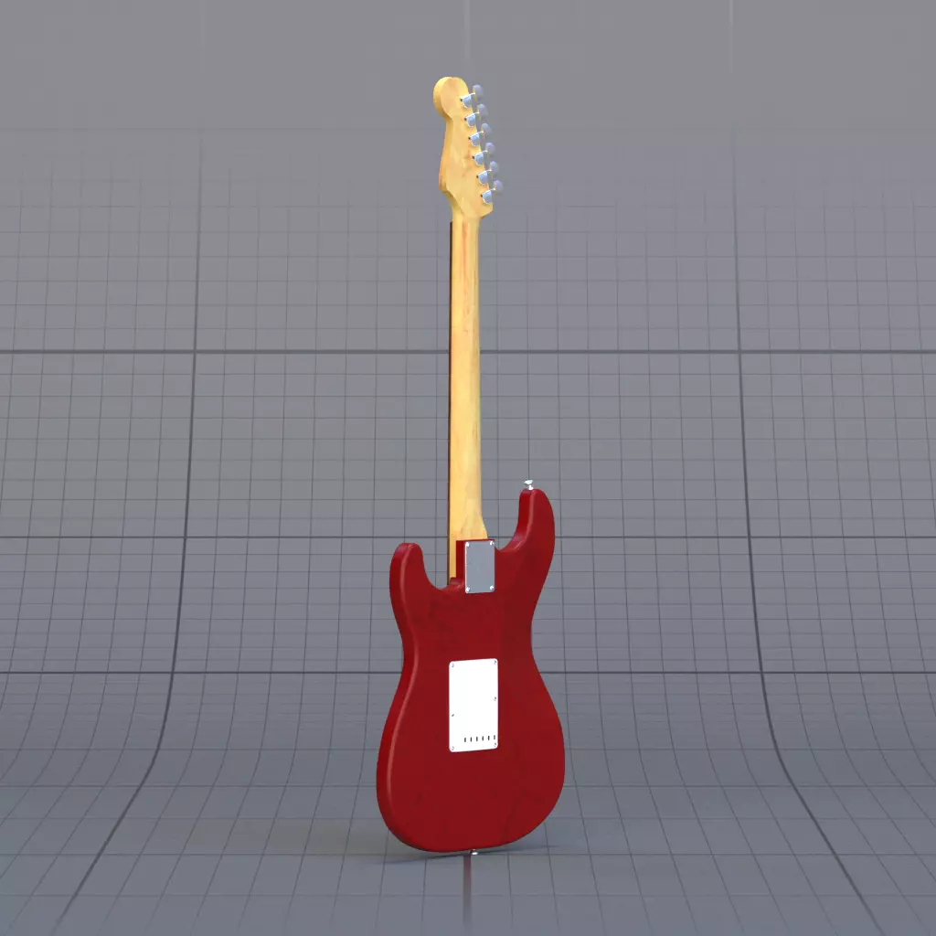 Guitar Bass 3D model_6