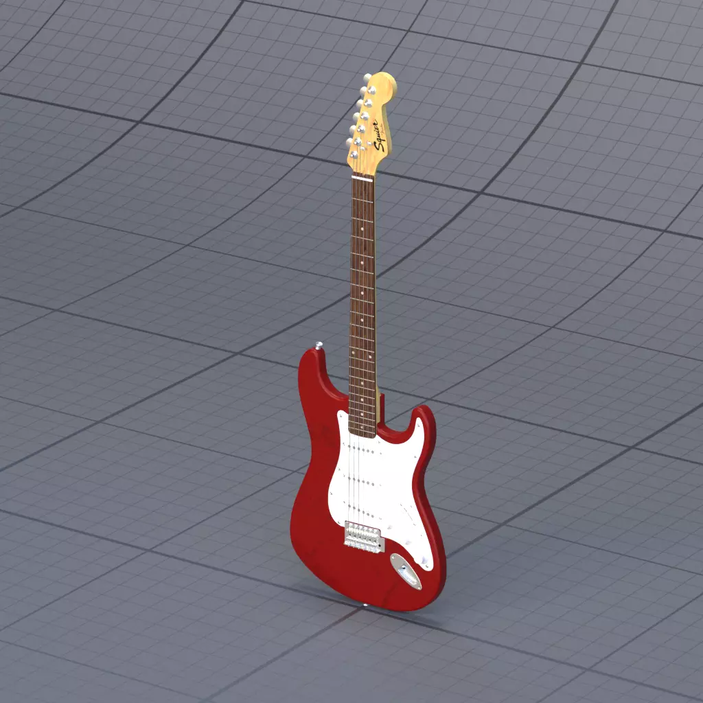 Guitar Bass 3D model_0