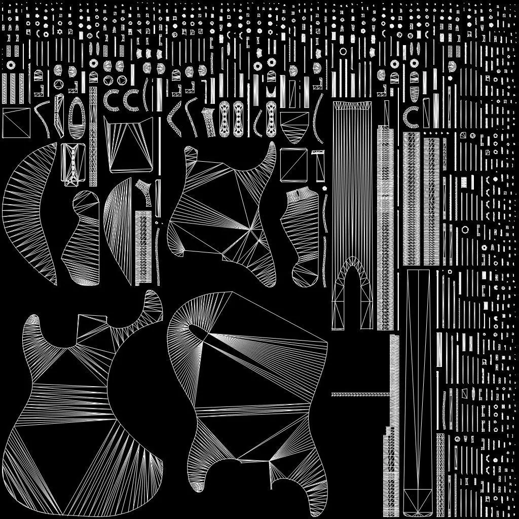 Guitar Bass 3D model_20