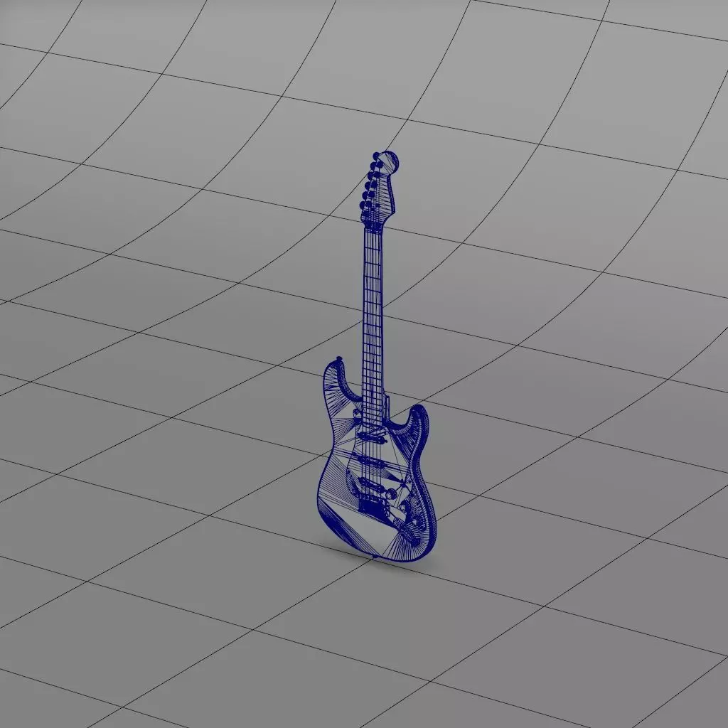 Guitar Bass 3D model_18