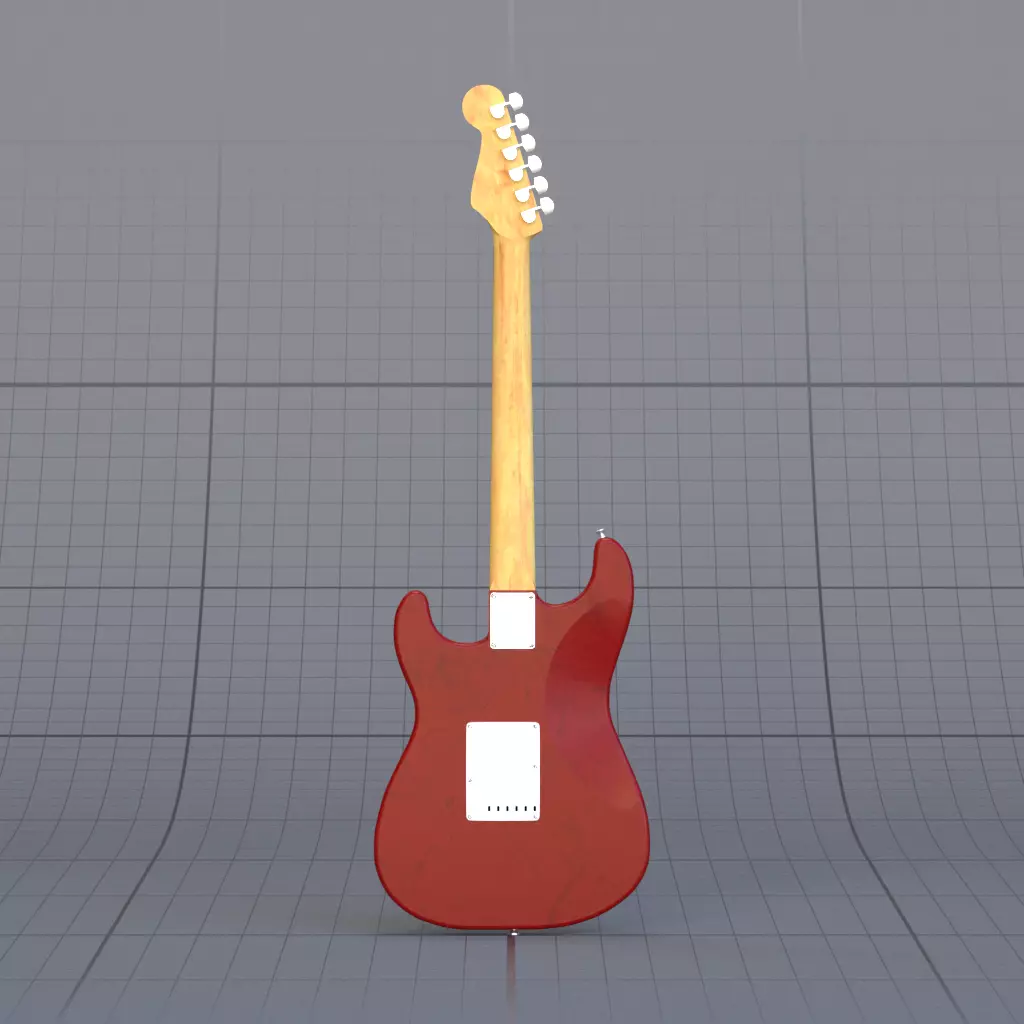 Guitar Bass 3D model_5