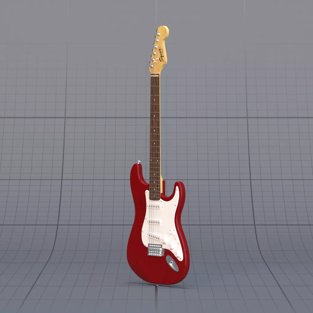 Guitar Bass 3D model_8