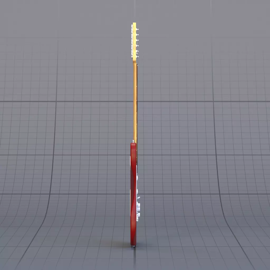 Guitar Bass 3D model_3