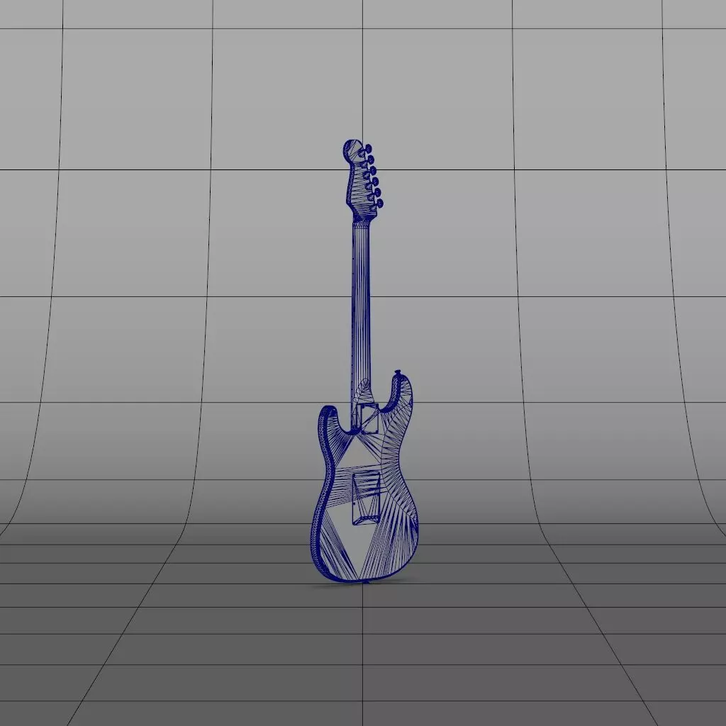 Guitar Bass 3D model_15