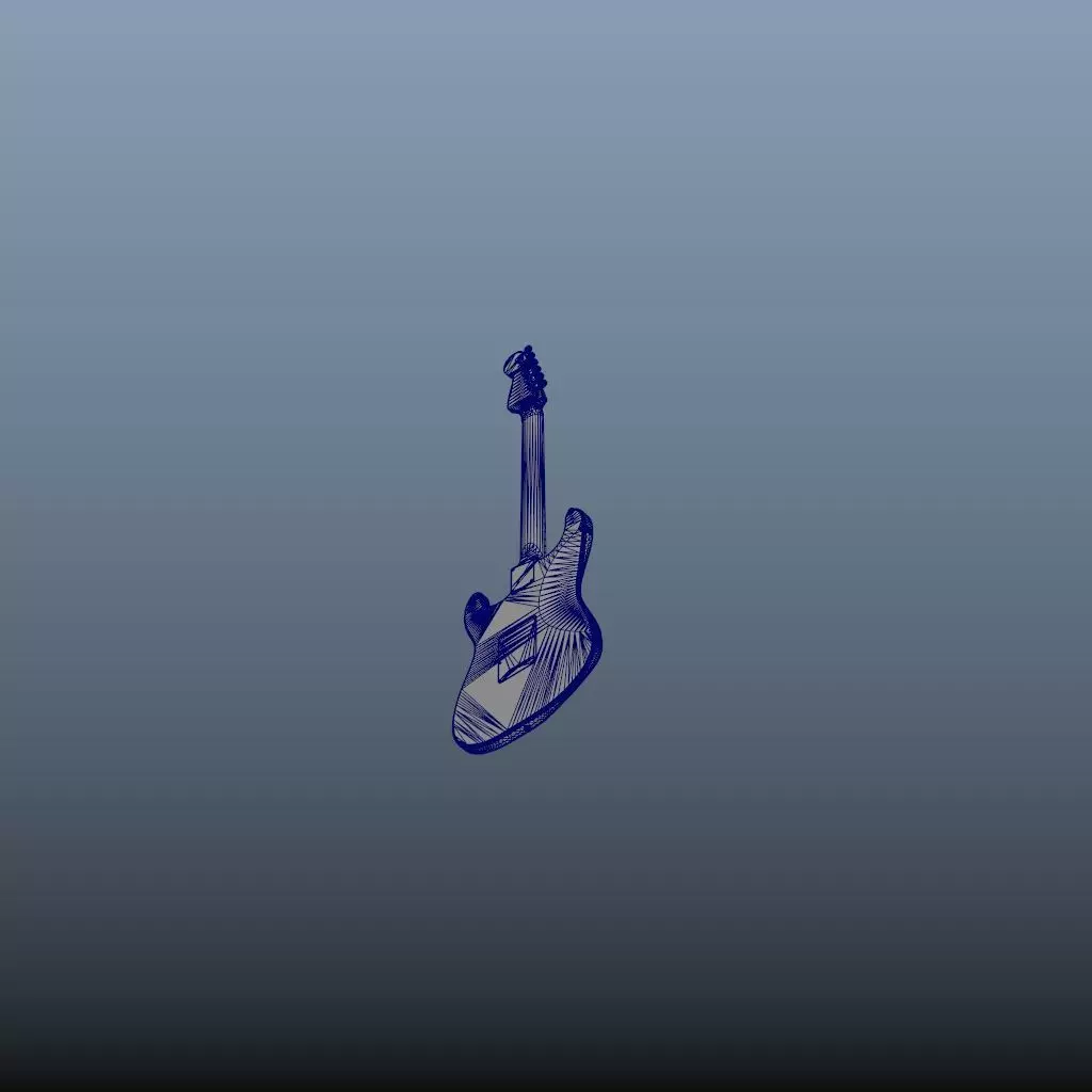 Guitar Bass 3D model_19