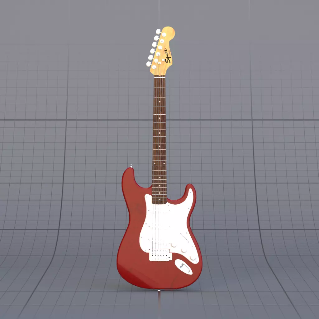 Guitar Bass 3D model_1
