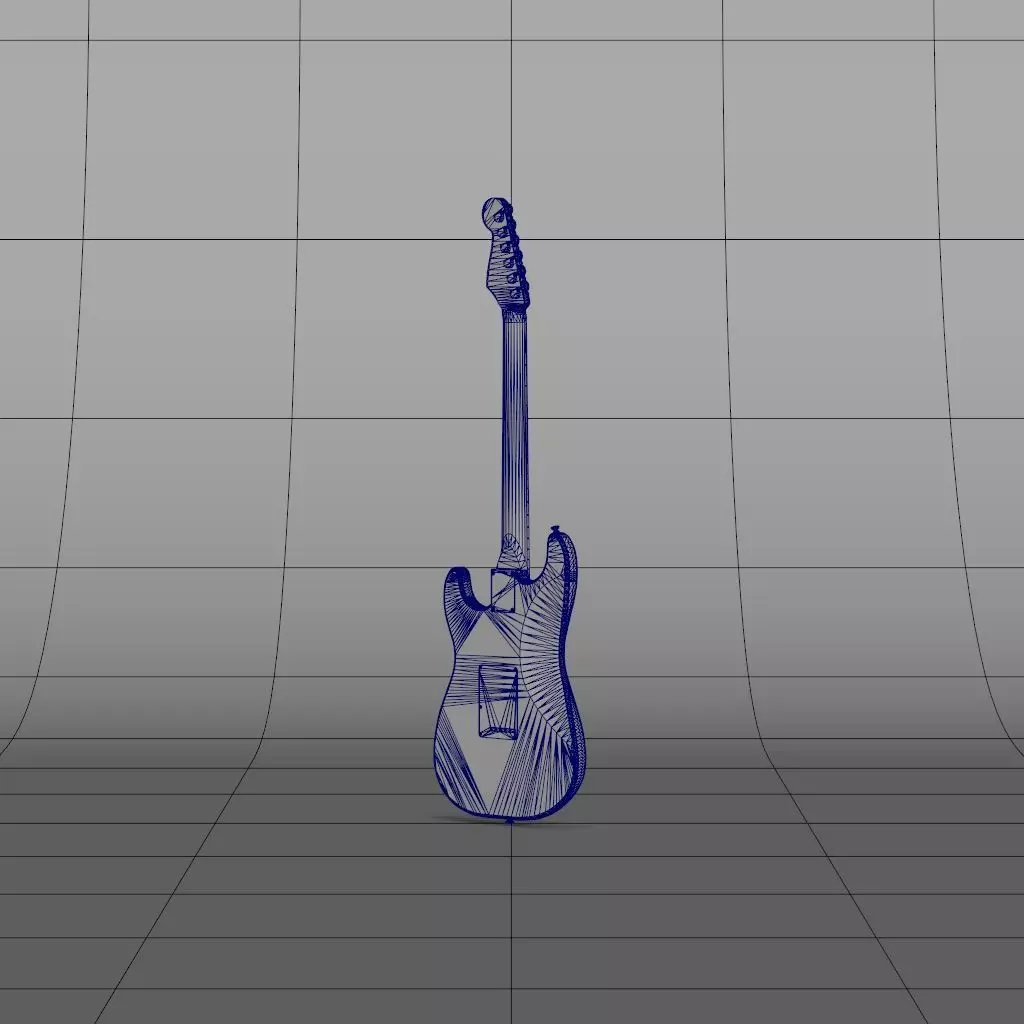 Guitar Bass 3D model_13