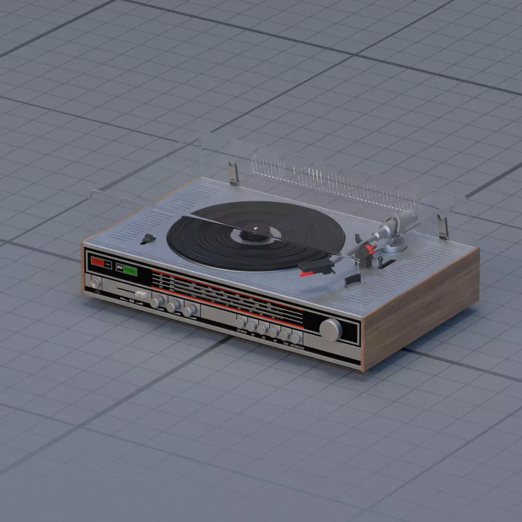 record player 3D model