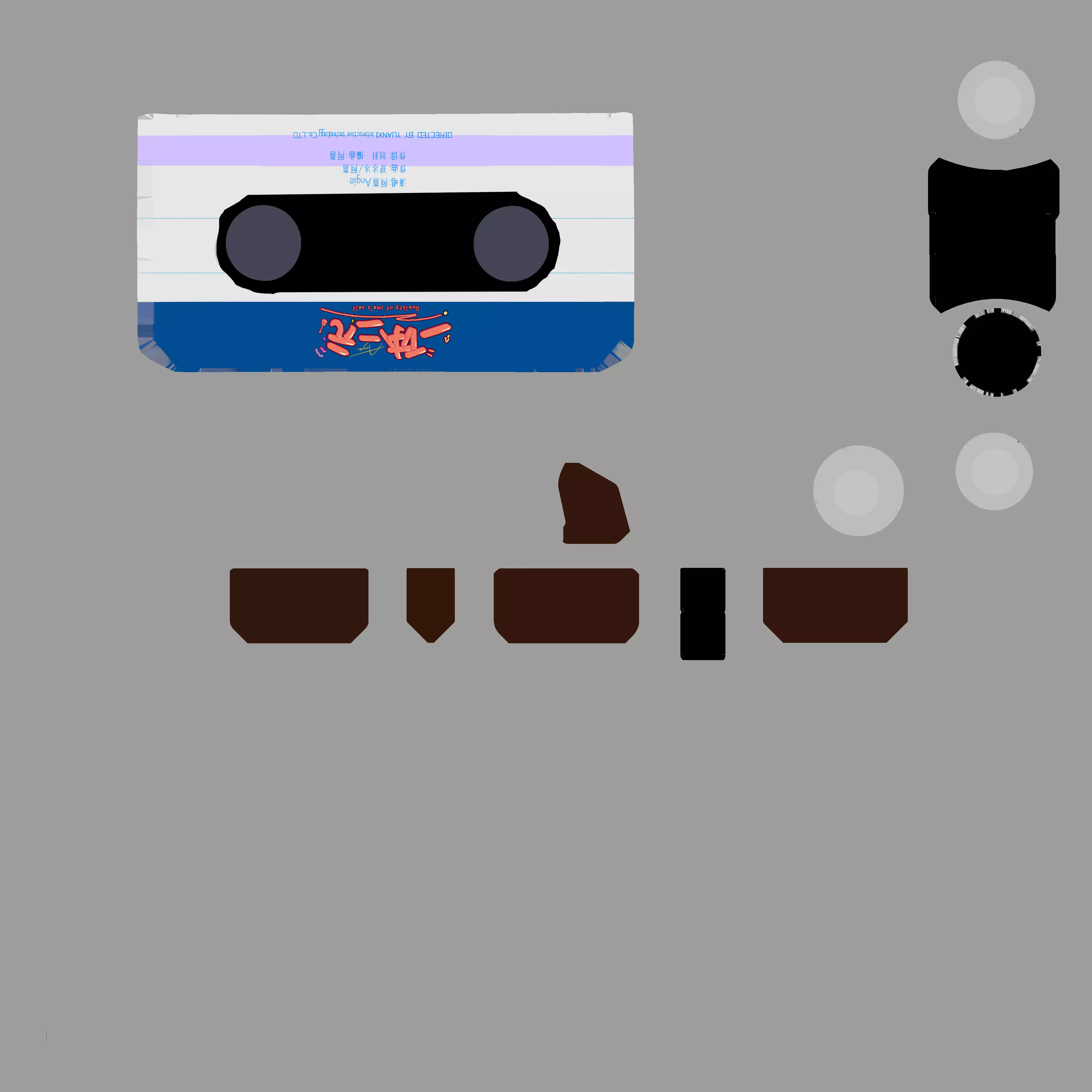 music tape 3D model_28