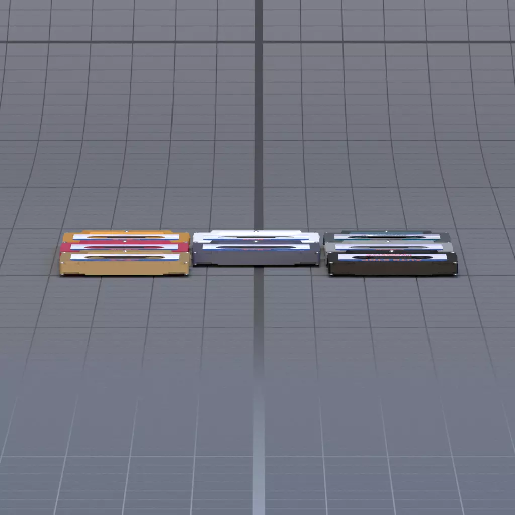 music tape 3D model_5