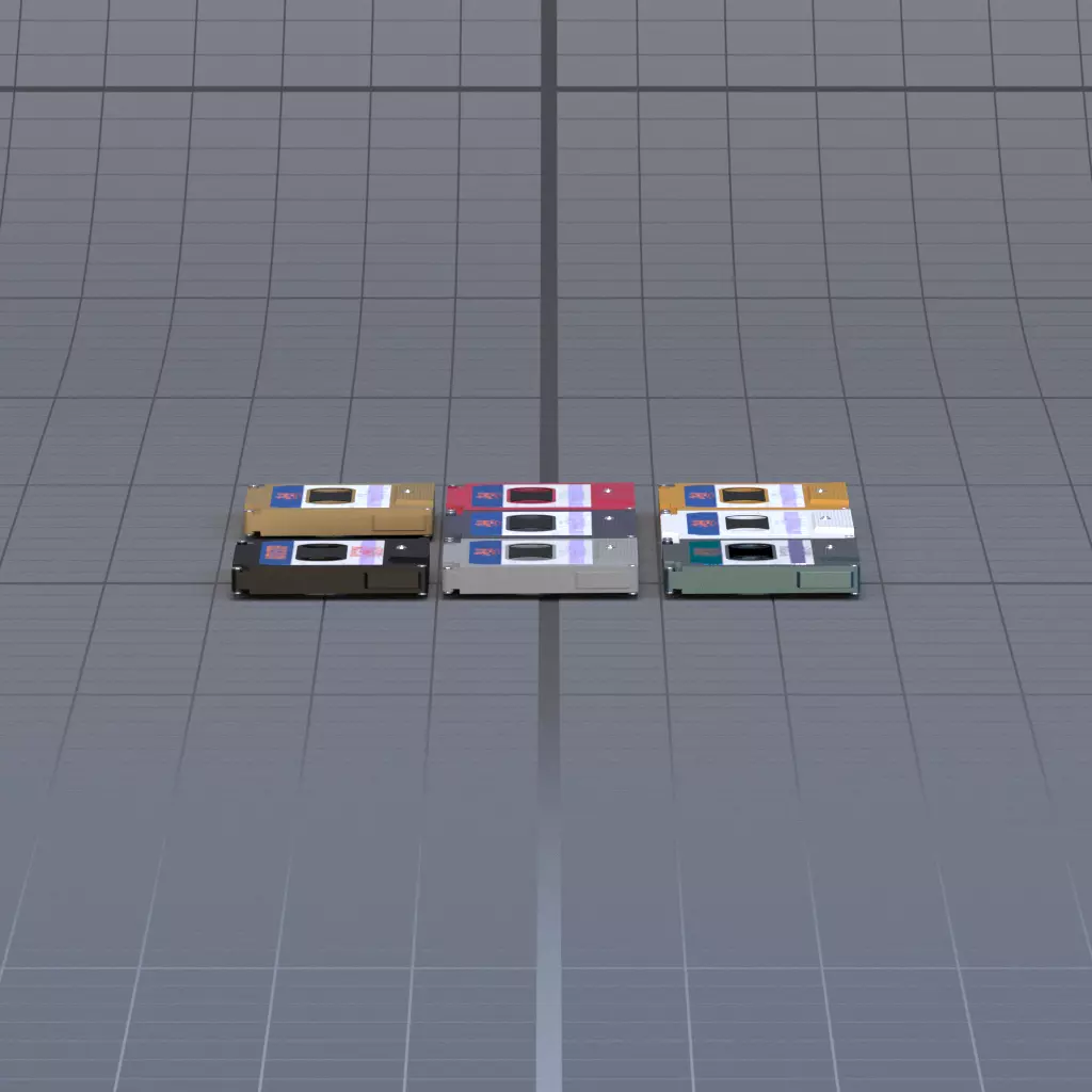 music tape 3D model_3