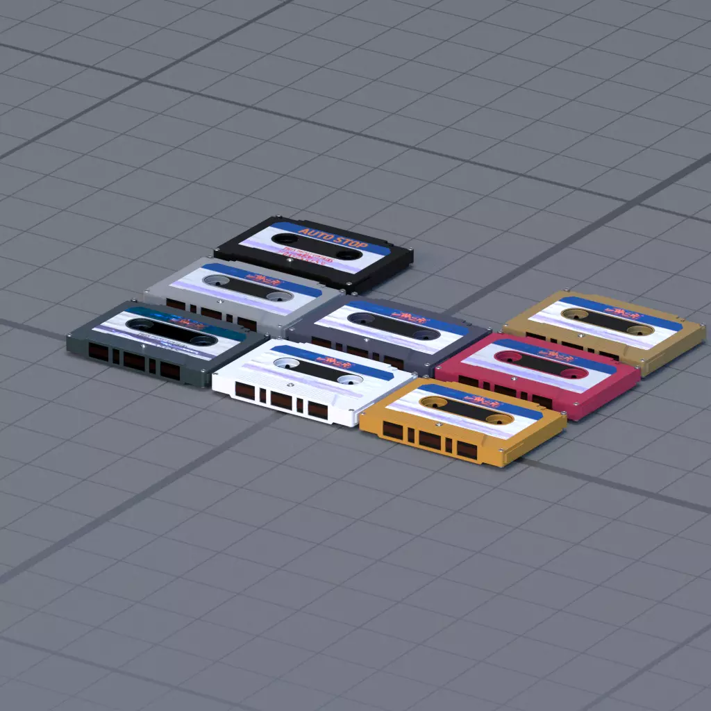 music tape 3D model_0