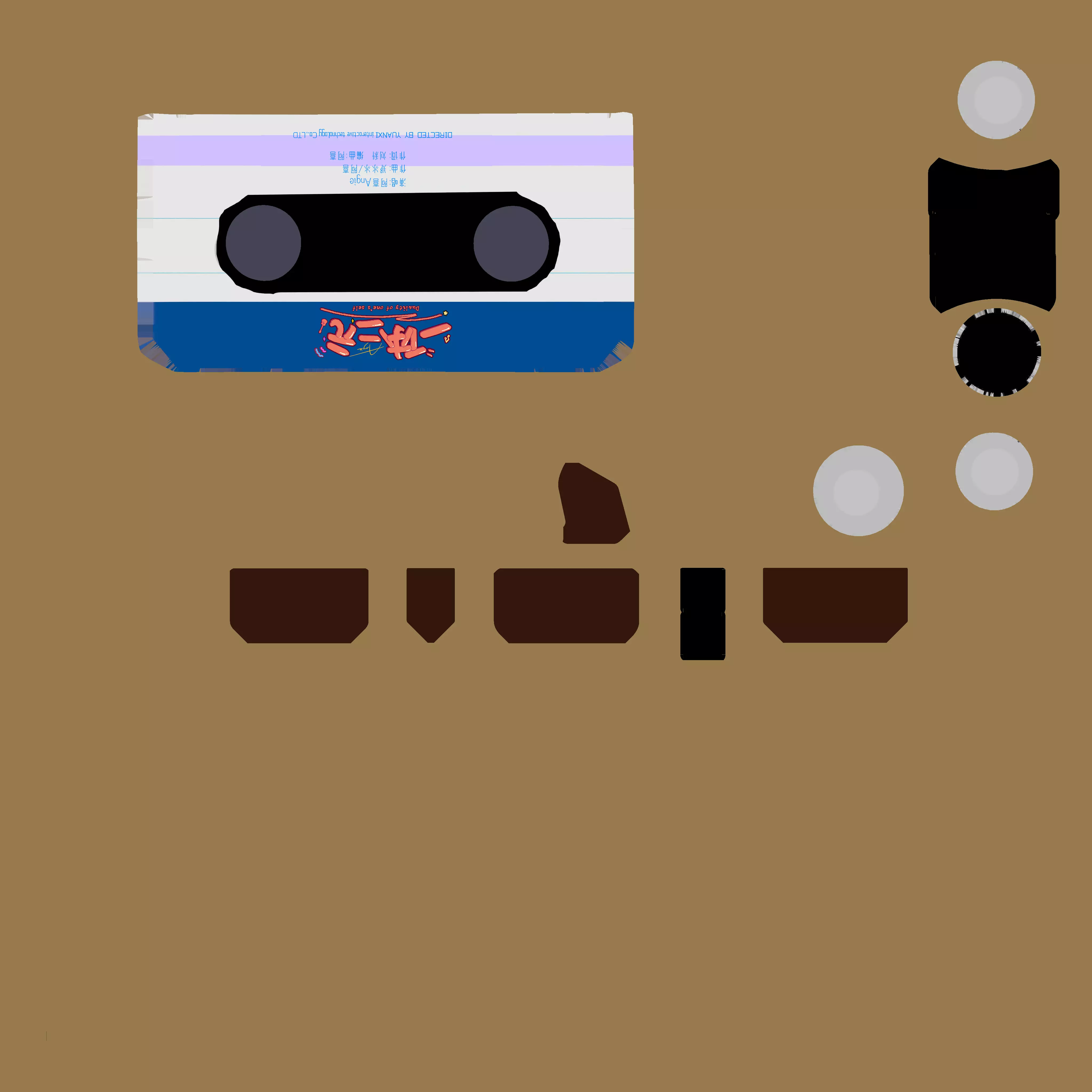 music tape 3D model_26