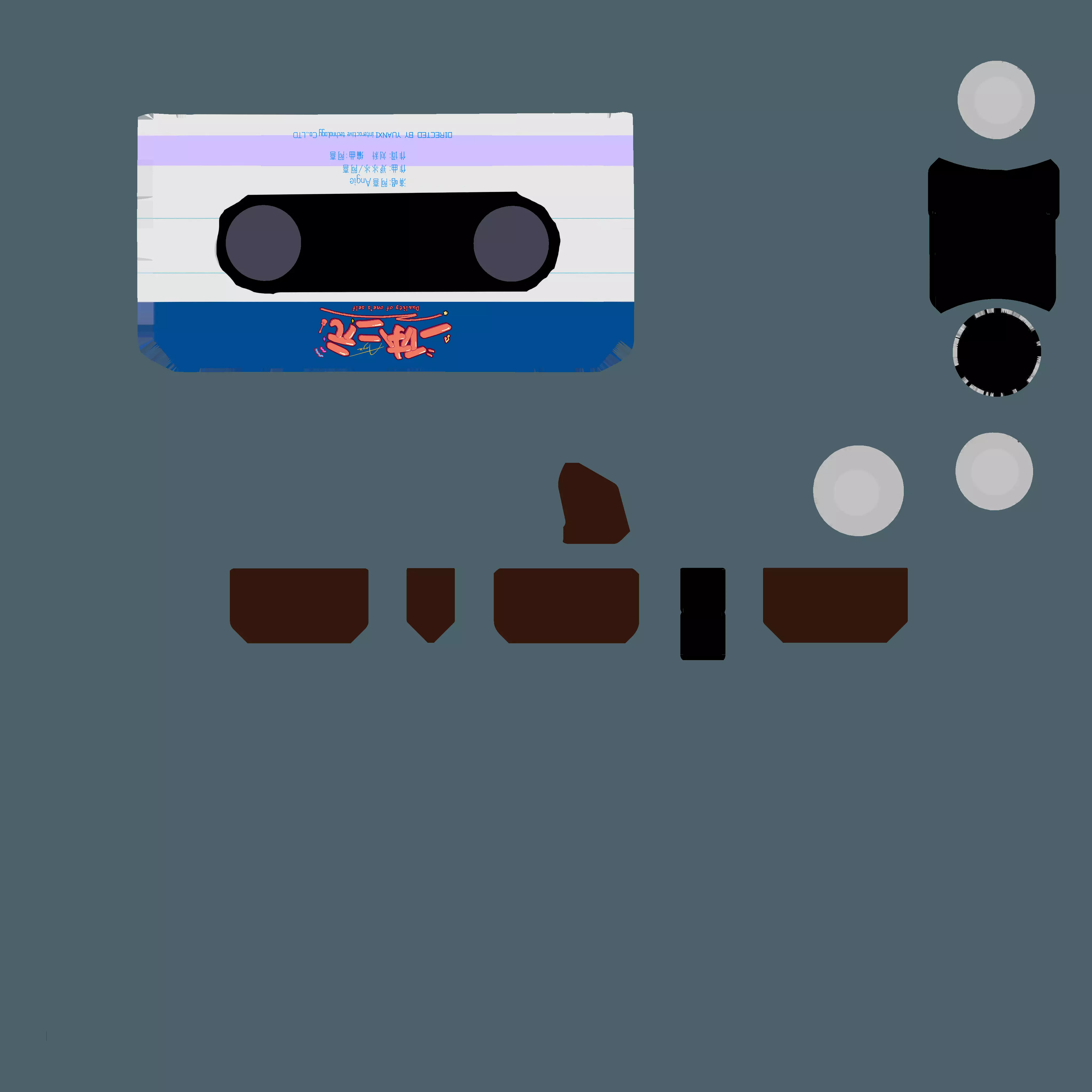 music tape 3D model_27