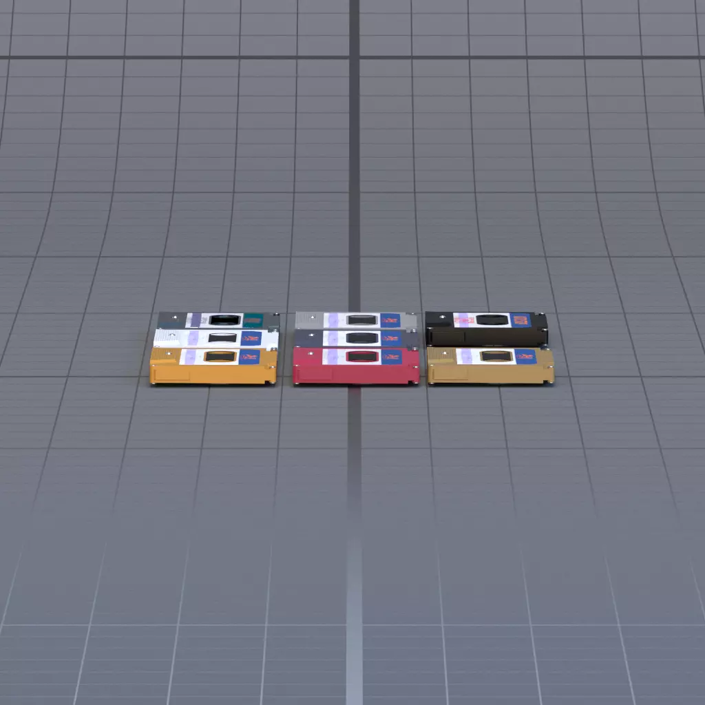 music tape 3D model_7