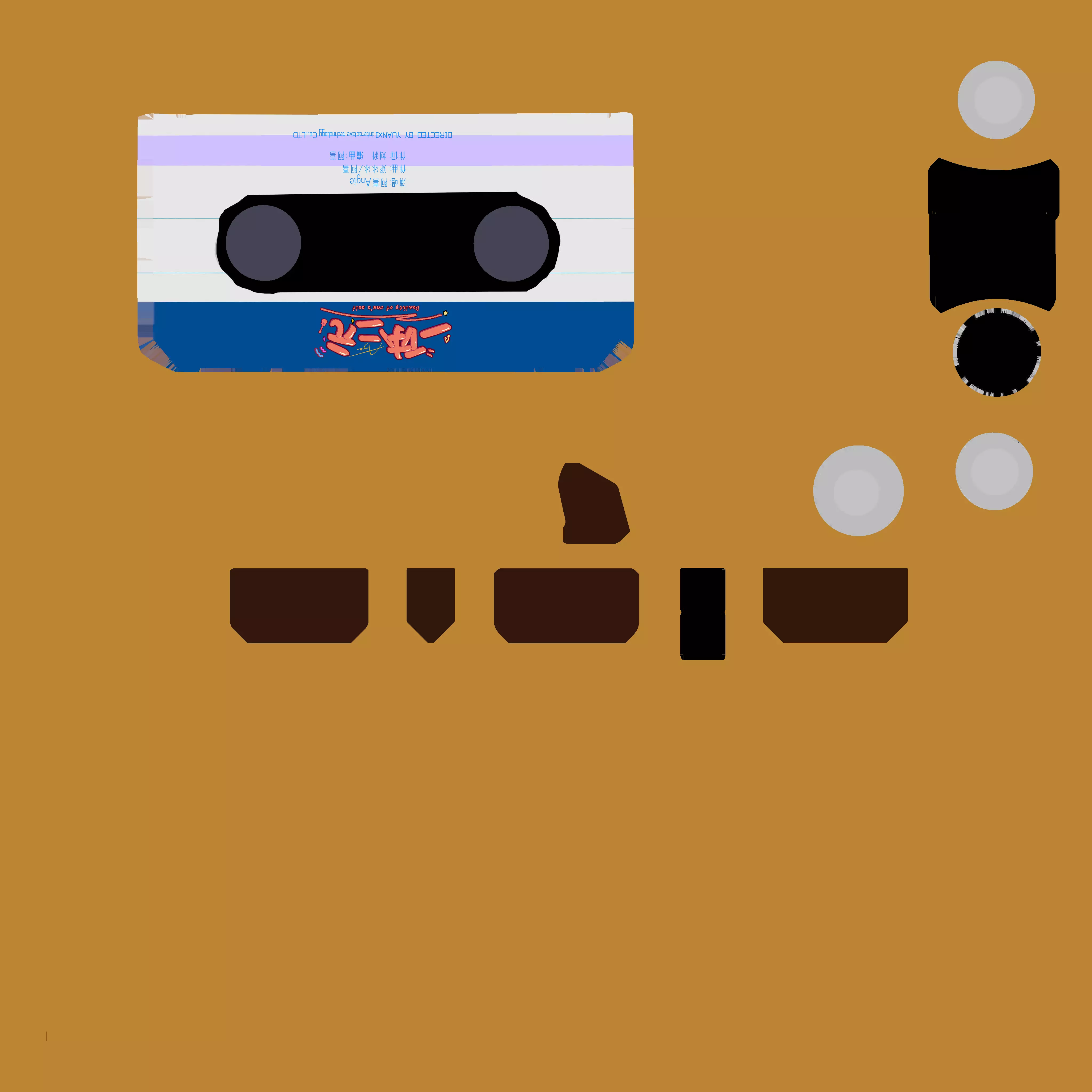 music tape 3D model_25