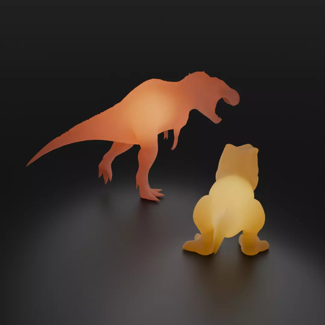 Indirect Lighting for Tyrannosaurus 3D model_2