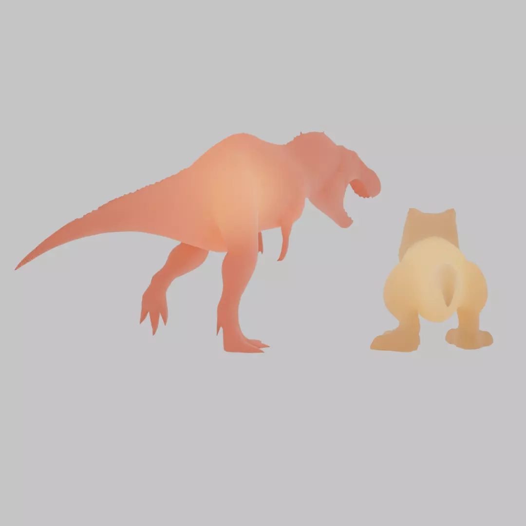 Indirect Lighting for Tyrannosaurus 3D model_9