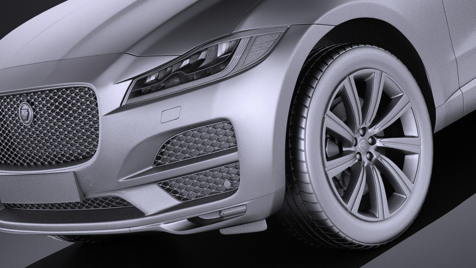 Jaguar F-pace 2017 VRAY 3D model_9