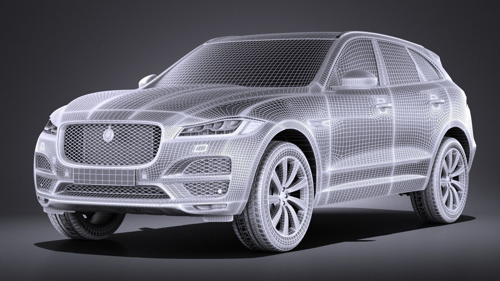 Jaguar F-pace 2017 VRAY 3D model_12