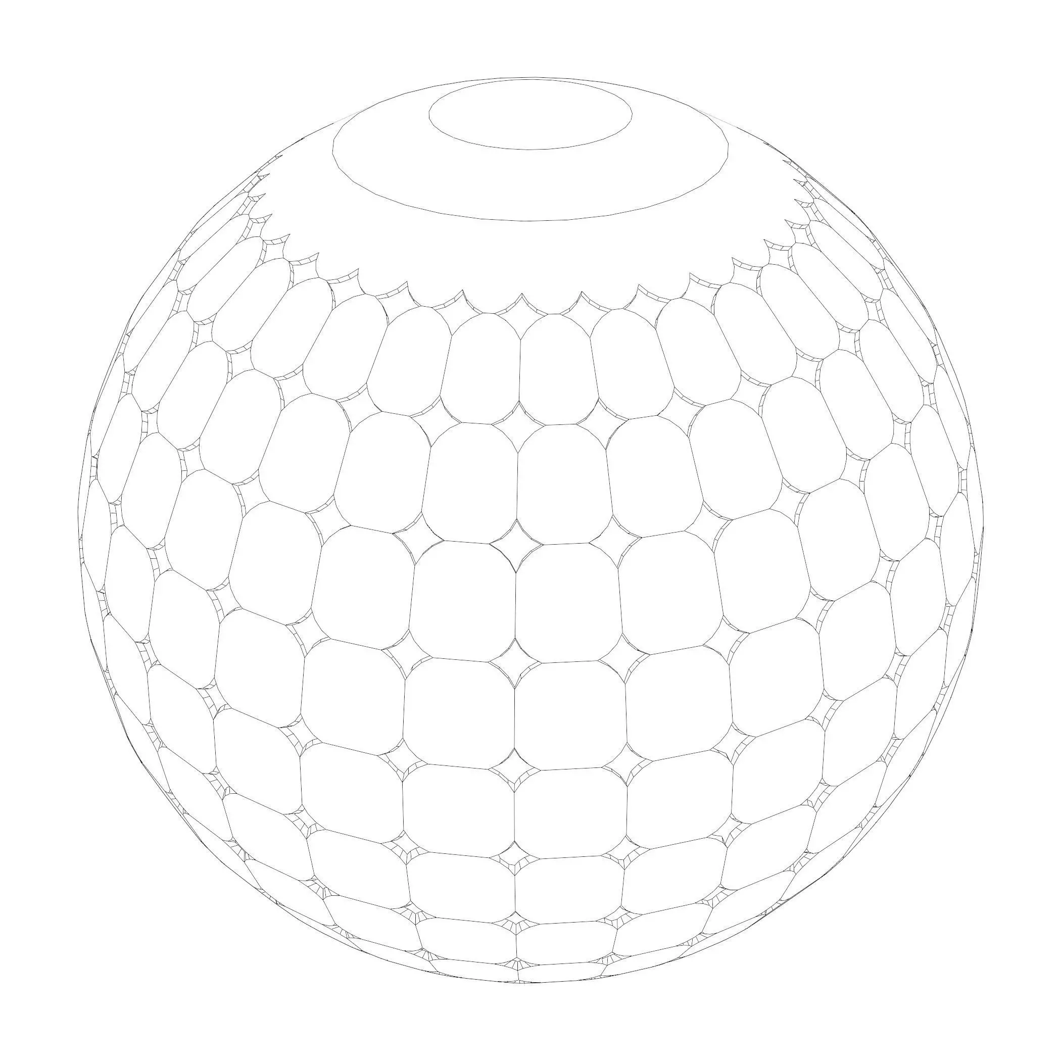 Glowing parametric ball 25O28 3D model_8