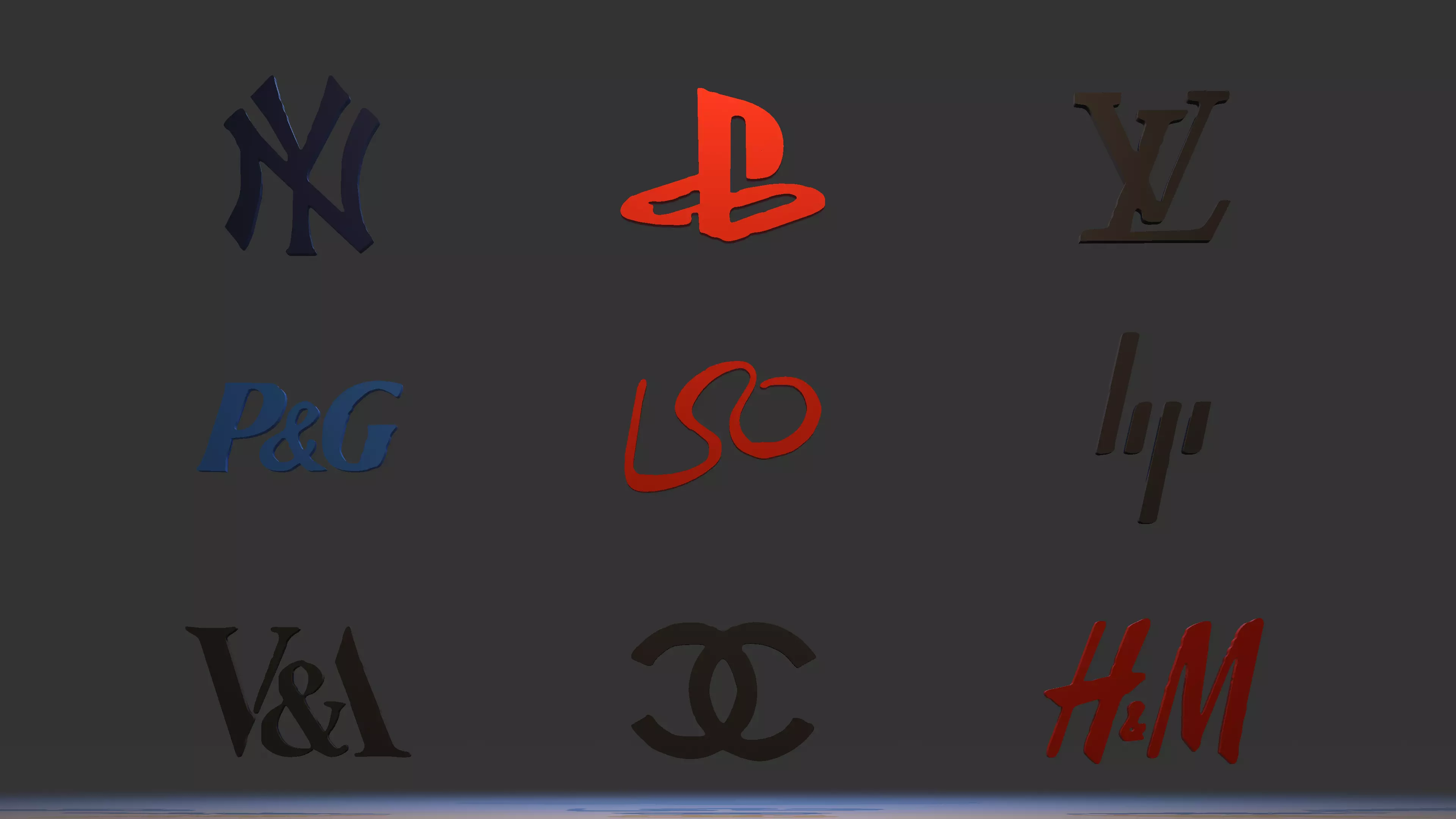 Free 3D Logo Pack Blender Logo Practice Collection Free 3D model