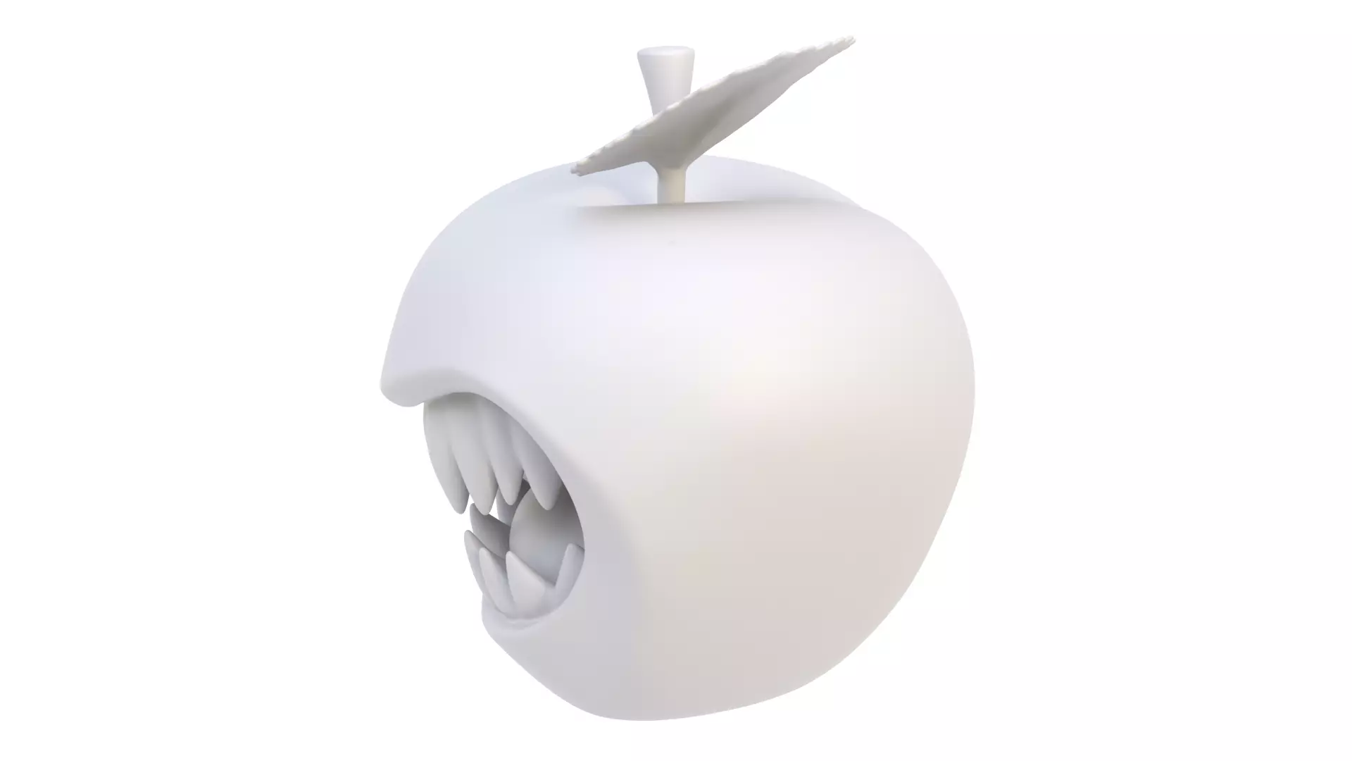 Halloween apple 02 3D model_2