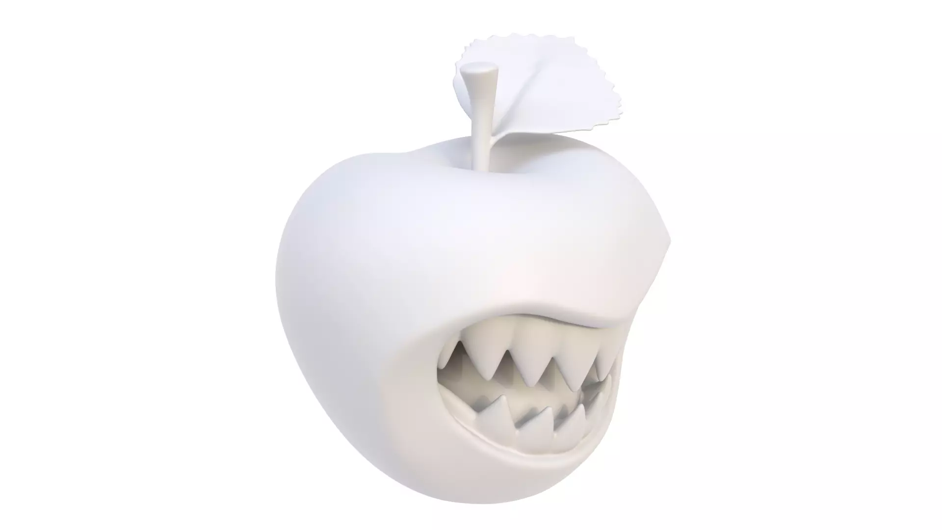 Halloween apple 02 3D model_5