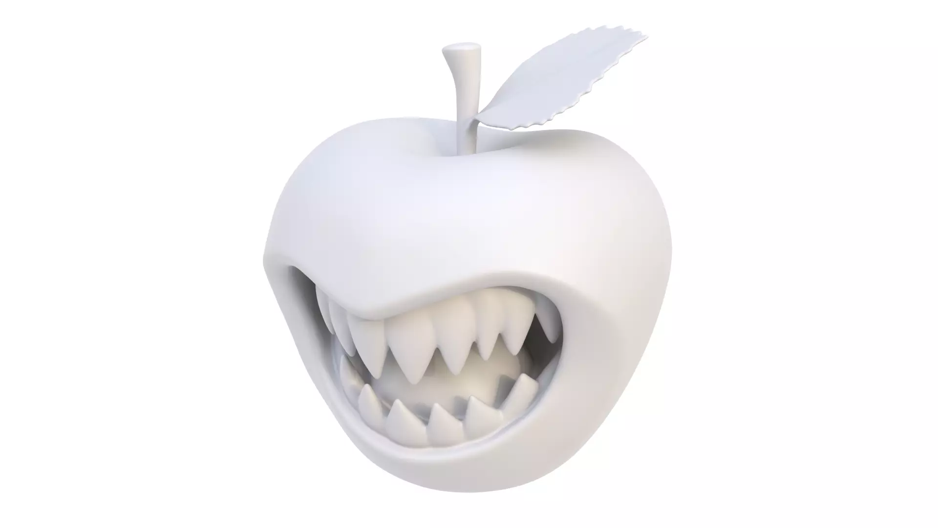 Halloween apple 02 3D model_0