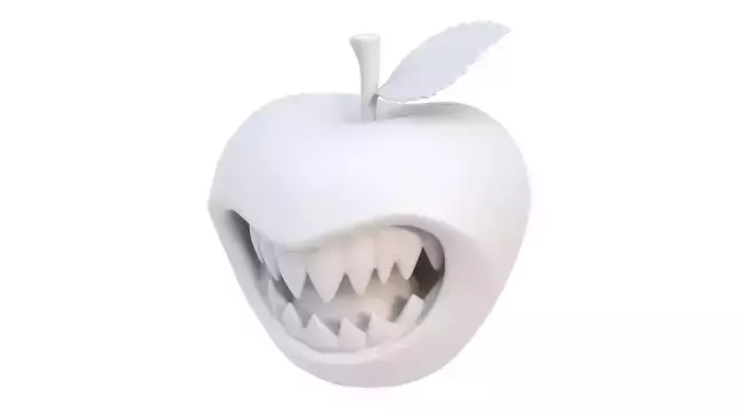 Halloween apple 02 3D model