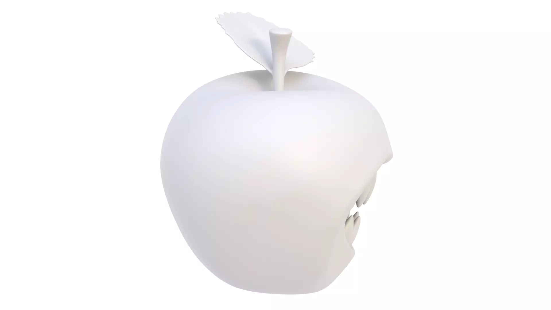 Halloween apple 02 3D model_4