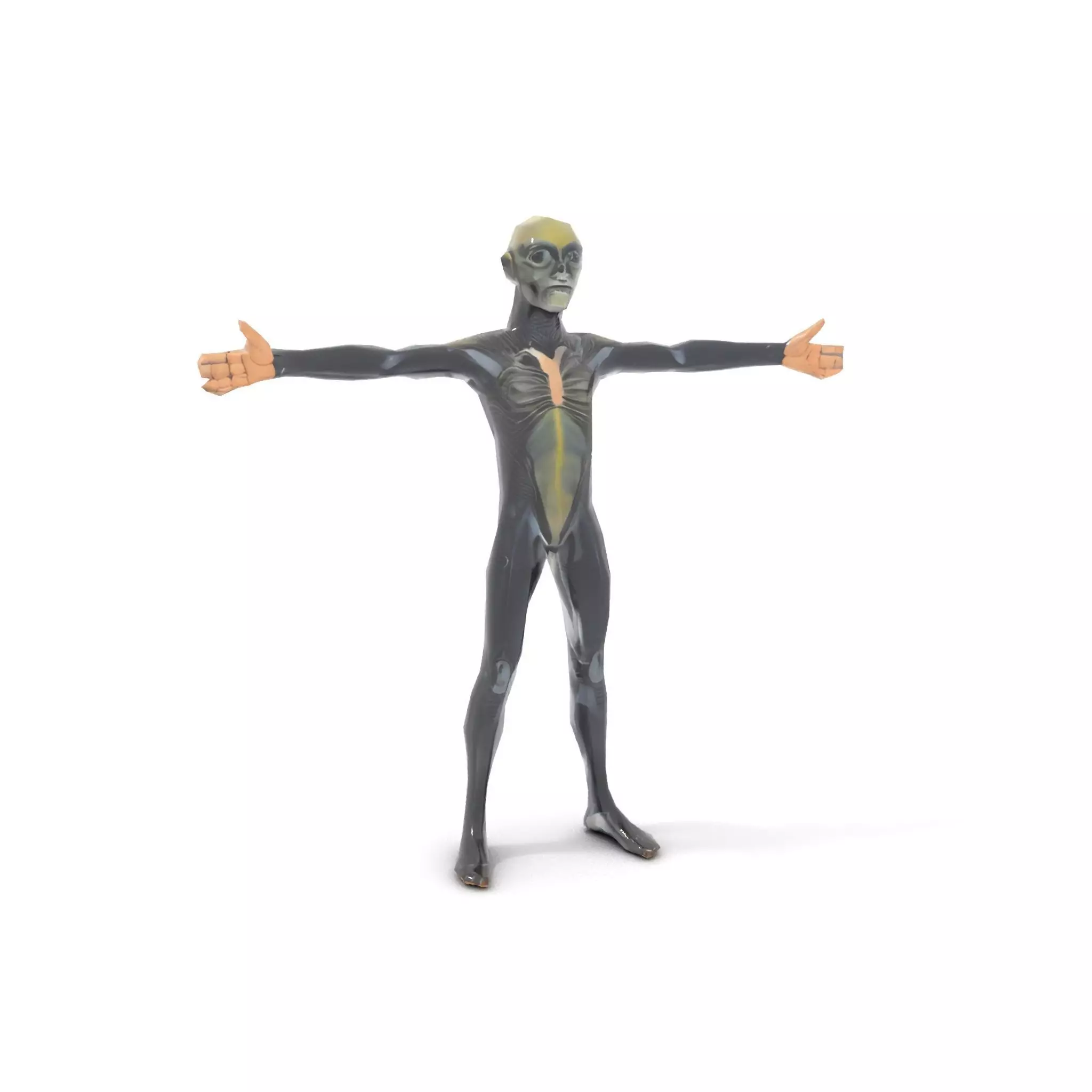 Detailed Alien Creature model pack Low-poly 3D model_24