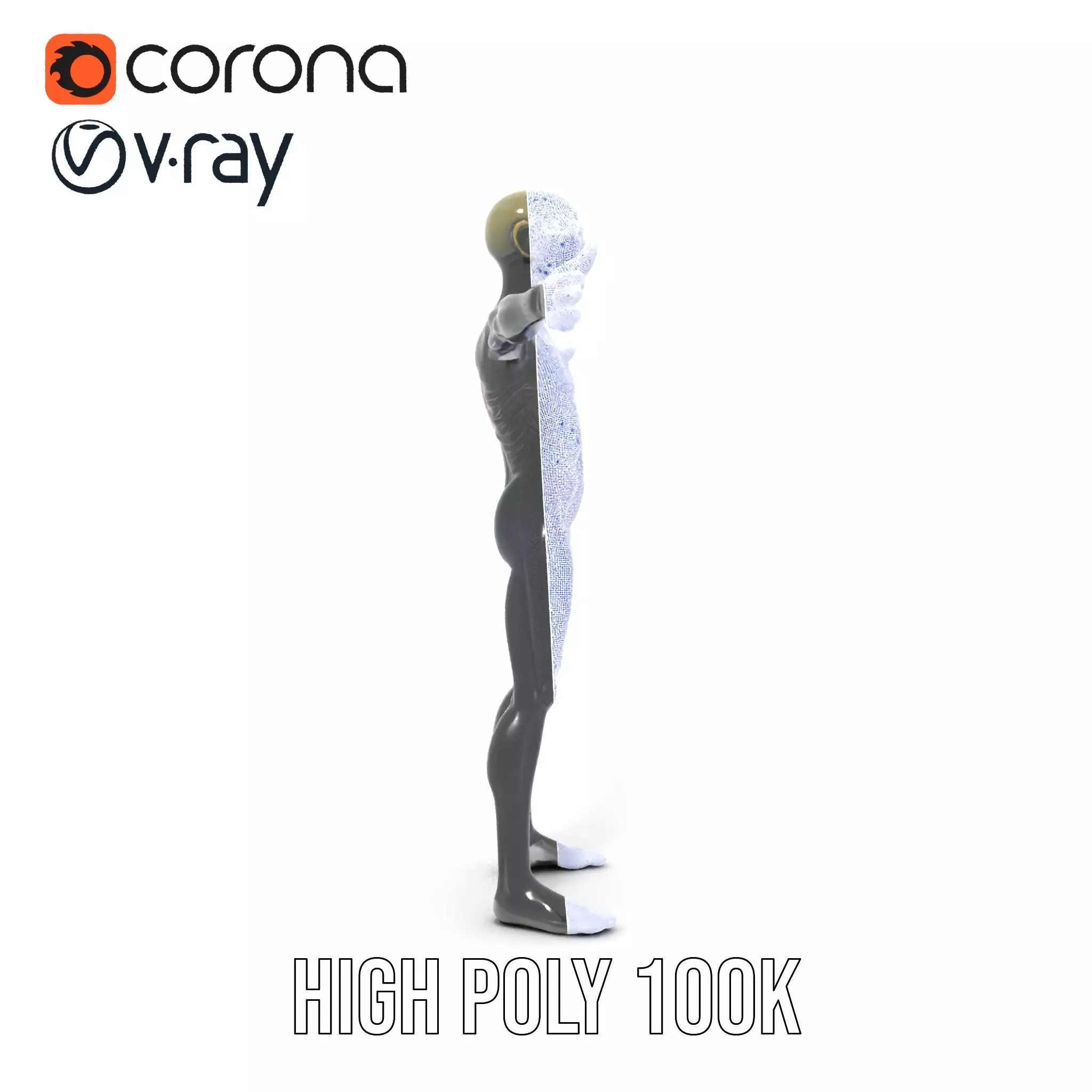 Detailed Alien Creature model pack Low-poly 3D model_32