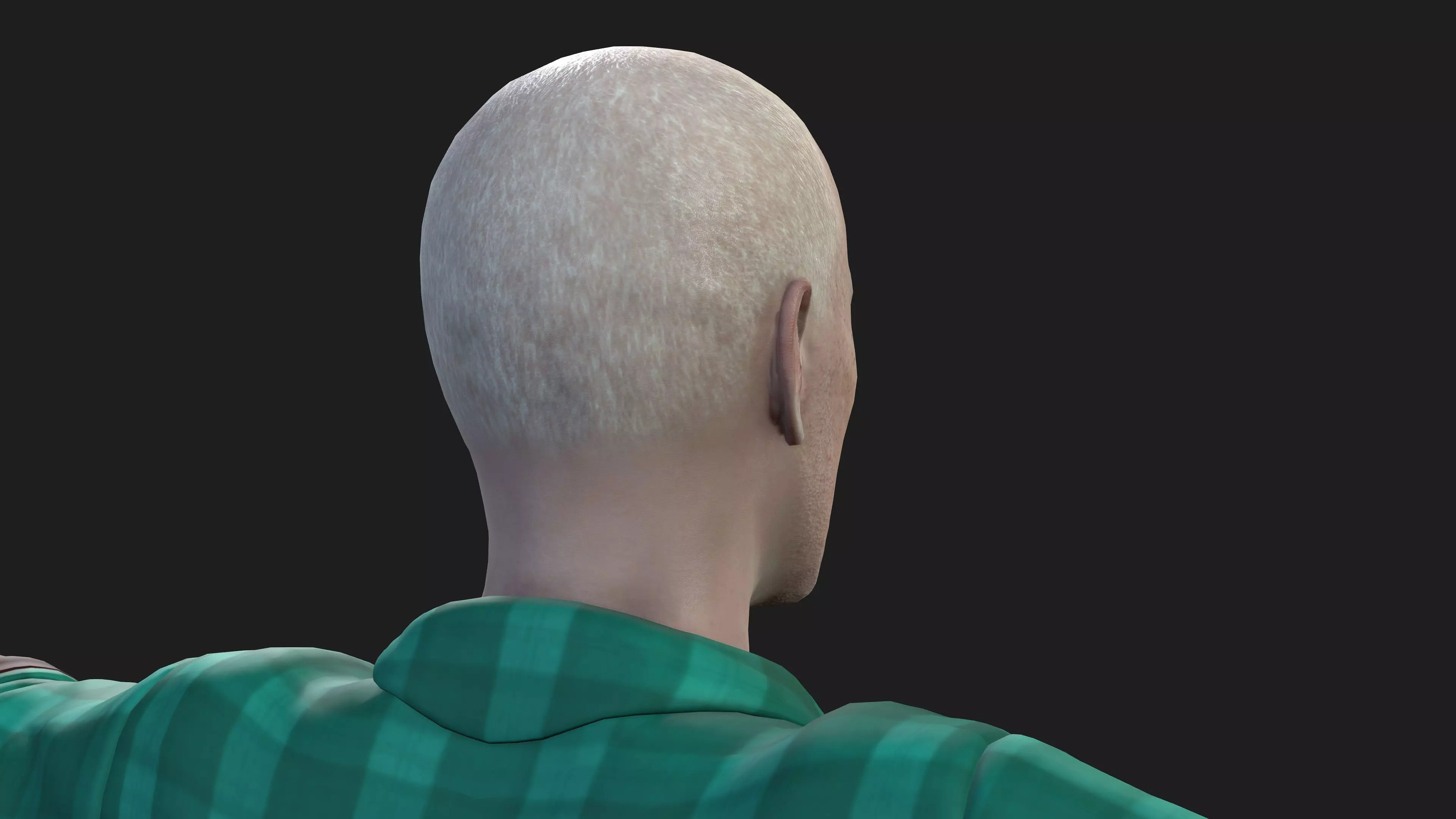 hyper realistic old man 3D model_14