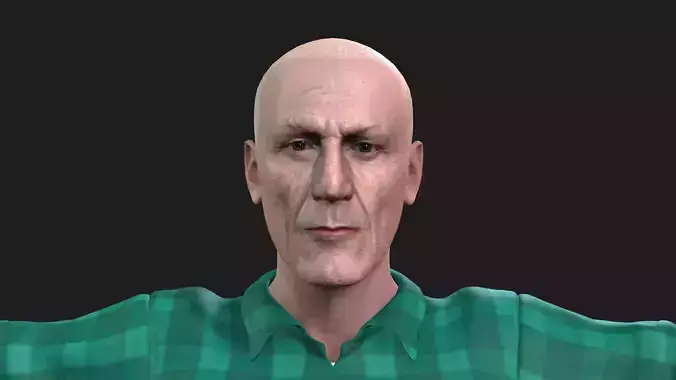 hyper realistic old man