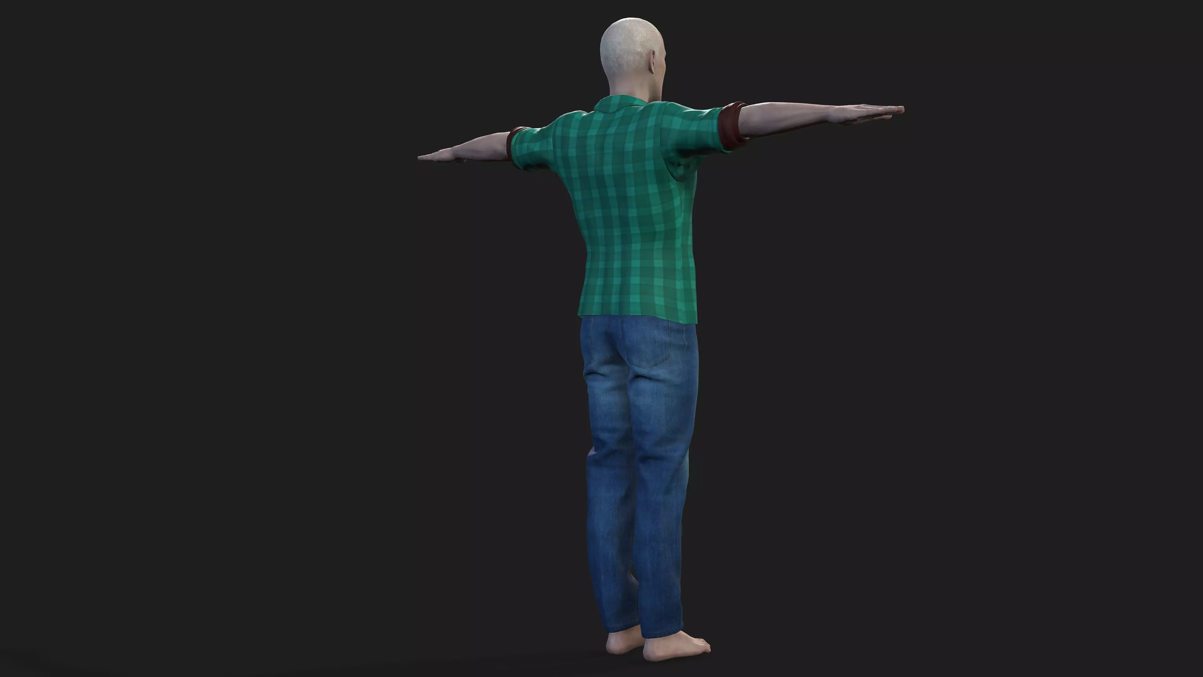 hyper realistic old man 3D model_17