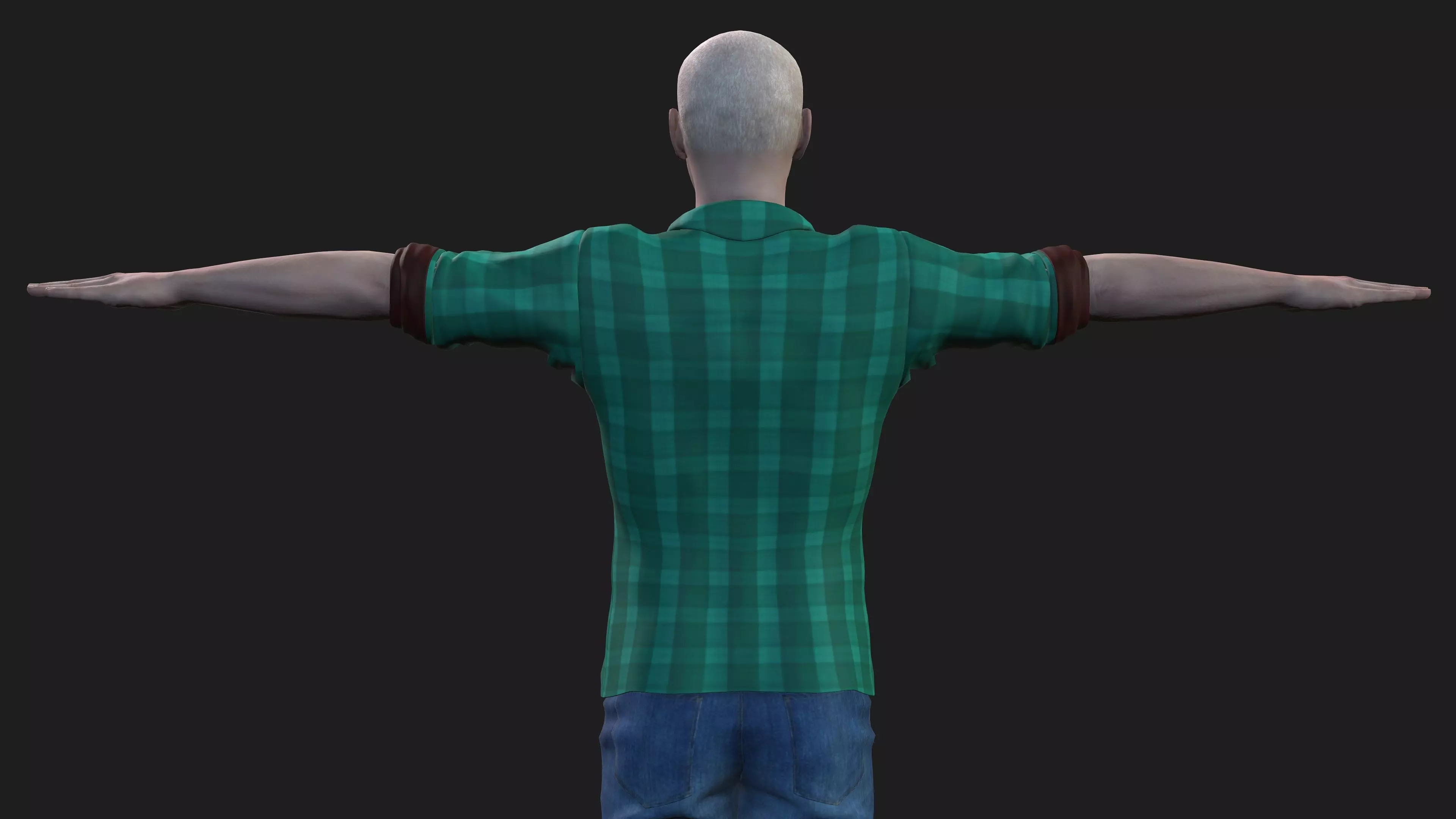 hyper realistic old man 3D model_8