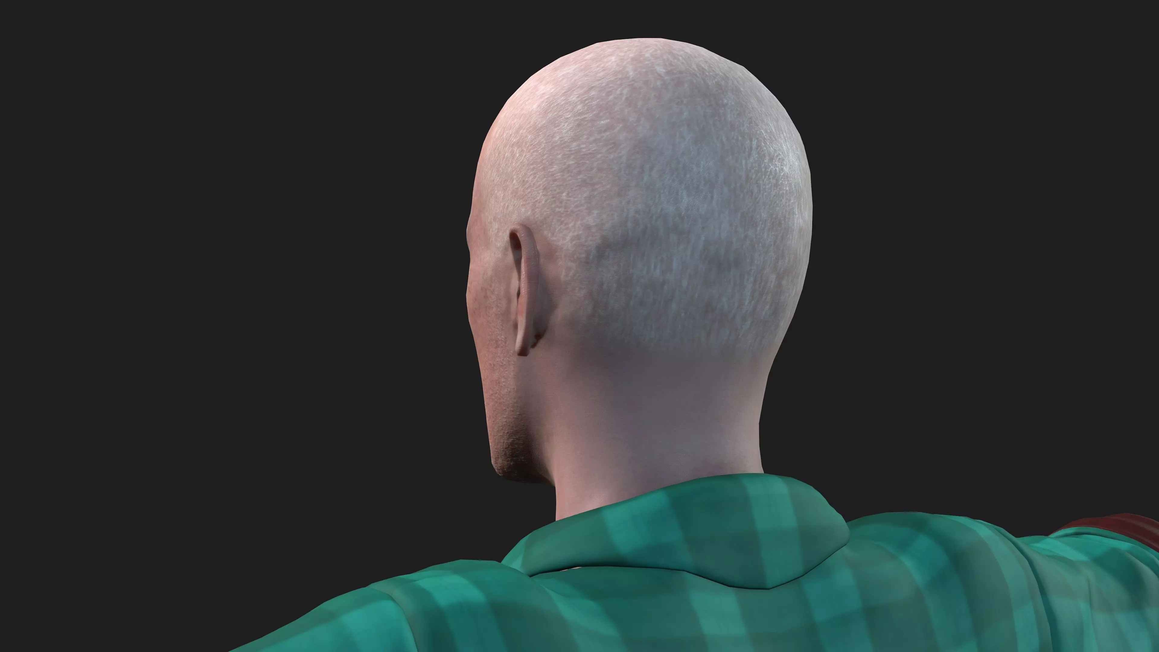 hyper realistic old man 3D model_15