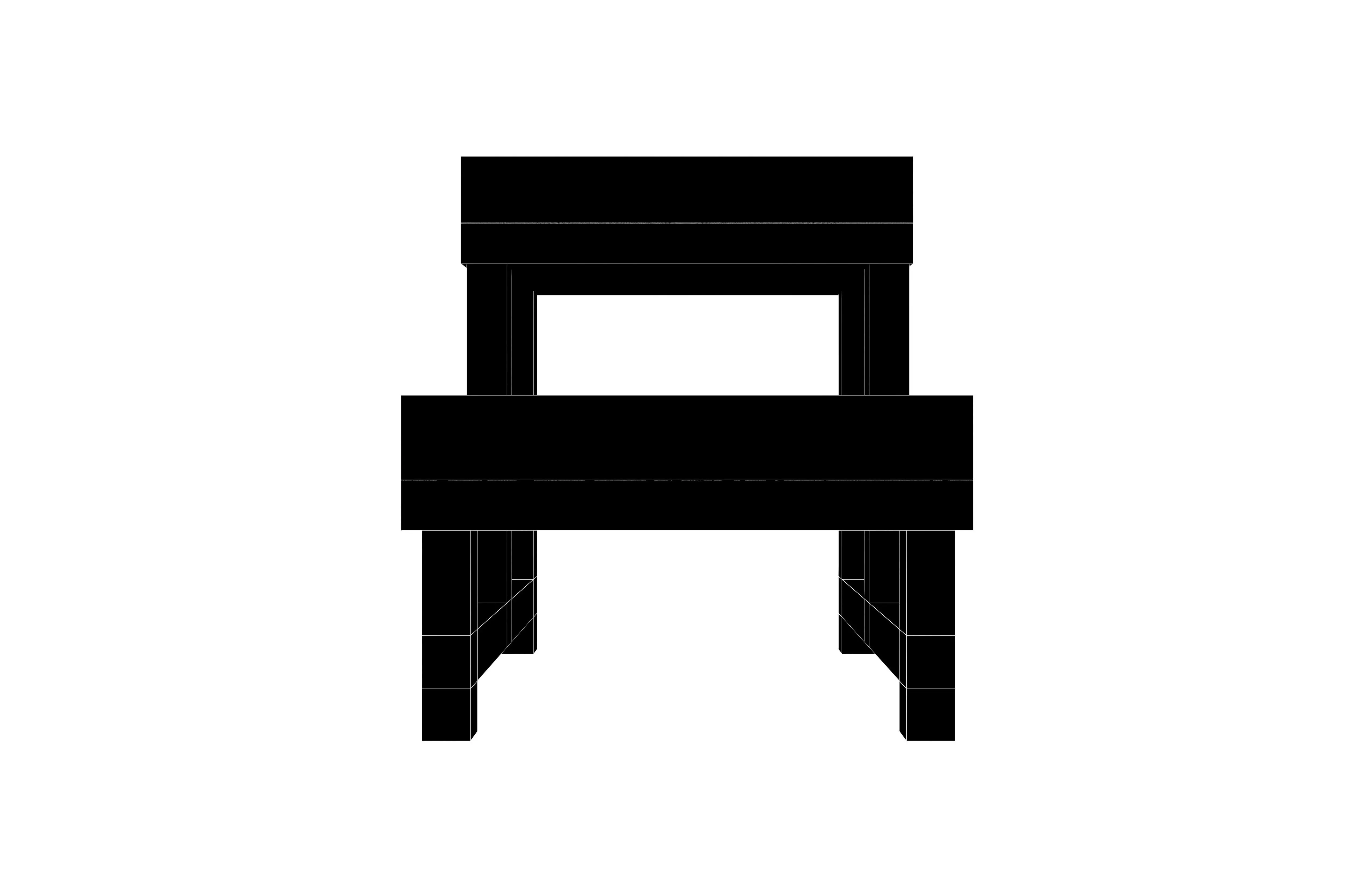 Low Poly Two Step Medical Examination Stool v1 002 Low-poly 3D model_5