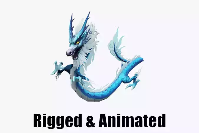 Animated Chinese Dragon Loong