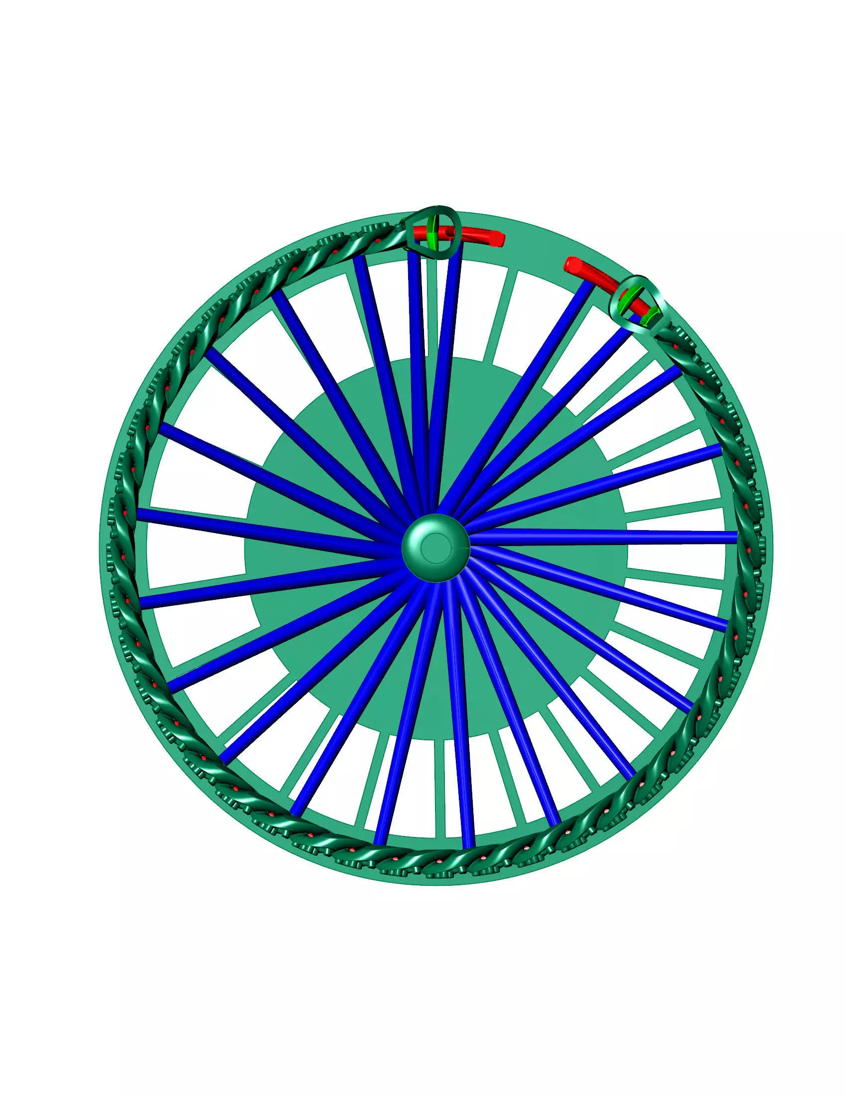 8MM NEW MIAMI PREMIUM CUBAN LINK PONG SET FOR BRACELET 3D print model_2