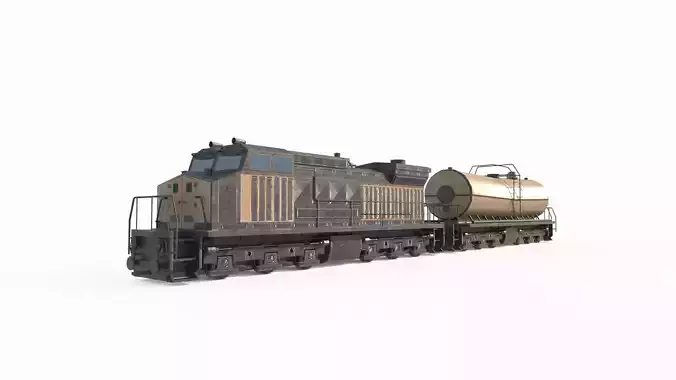 Future sci-fi locomotive 3D model